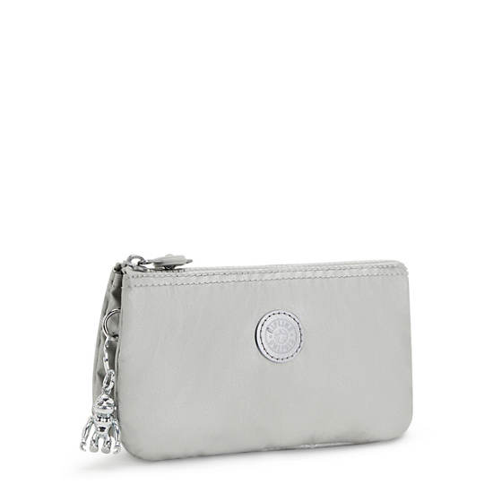 Kipling Creativity Large Classic Metallic Pouch Vesker Beige | NO 1143NW